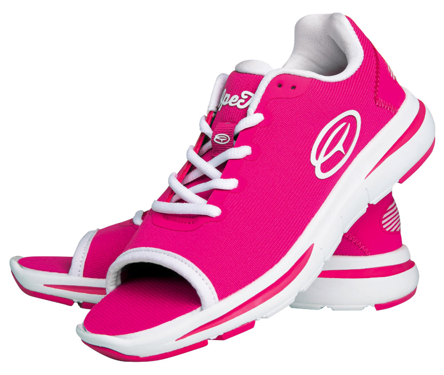 HOT PINK OpeToz Open Toe Athletic Shoes
