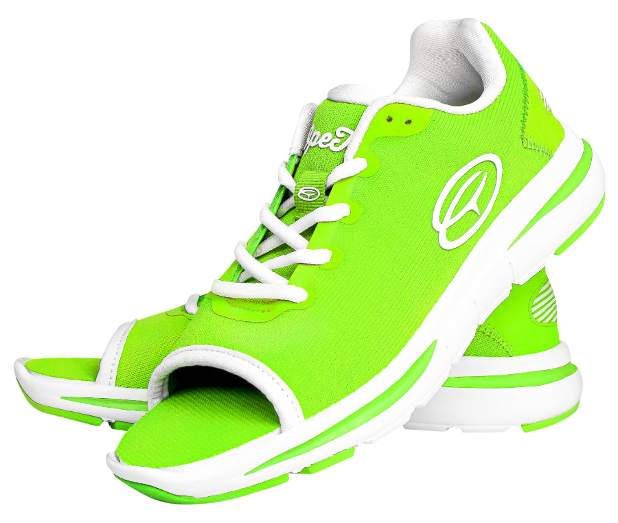 LIME GREEN OpeToz Open Toe Athletic Shoes